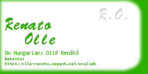 renato olle business card